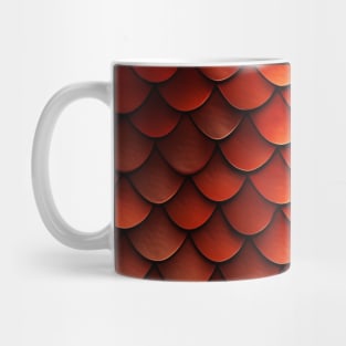 Red Dragon Scales - Dragon Skin Pattern Mug